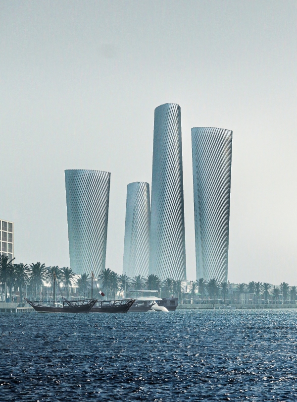 카타르 루사일 플라자 타워 PLOT3 및 PLOT4 조감도. 사진제공=현대건설