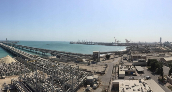 대림산업이 준공한 쿠웨이트 미나 알 아흐마디 석유화학 단지내 황 재처리 공장 전경. 사진제공=대림산업
